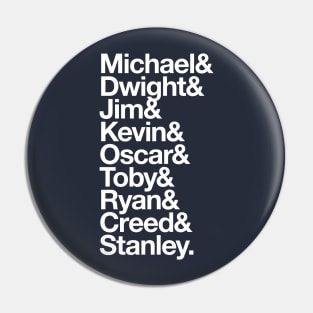 The Office - guys names Pin