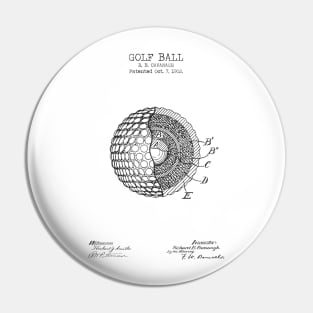 GOLF BALL patent Pin