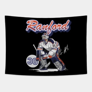 Bill Ranford Edmonton Retro Script Tapestry