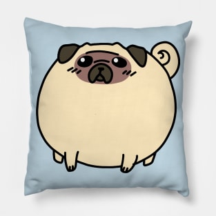 Fat Round Pug Pillow
