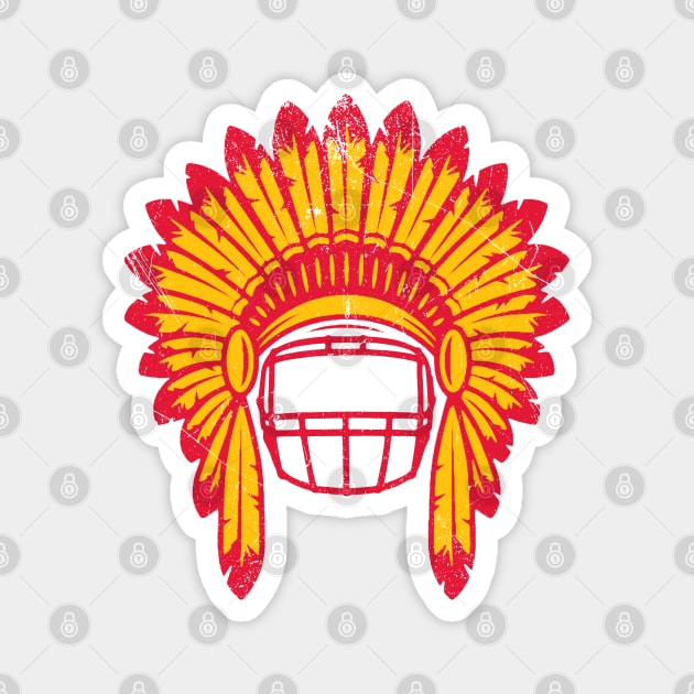 Chiefs Headdress - White Magnet by KFig21