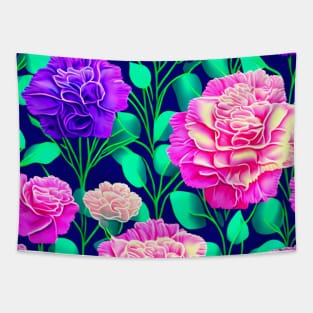 Seamless flower and leaf pattern Tapestry