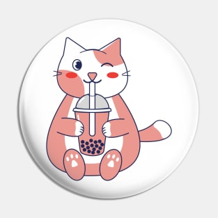 pink cat Pin