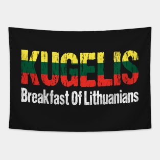 Kugelis Lithuanian Funny Food Lover Dish Lietuva Flag Tapestry