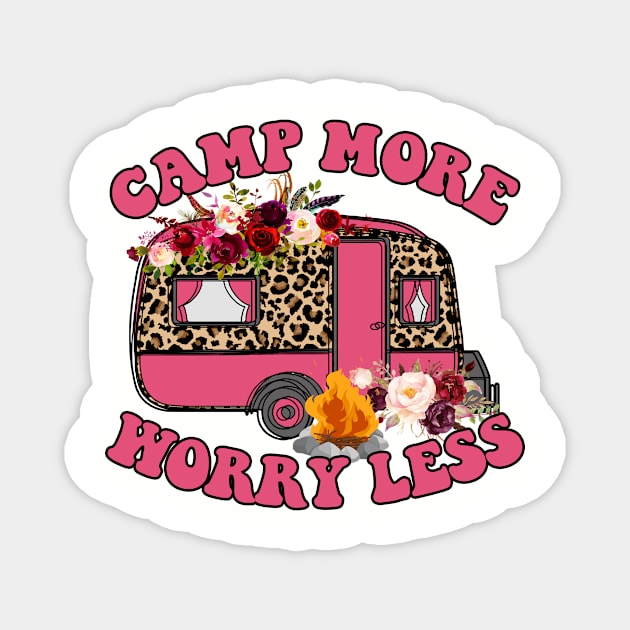 Camp More Worry Less Magnet by Okanagan Outpost