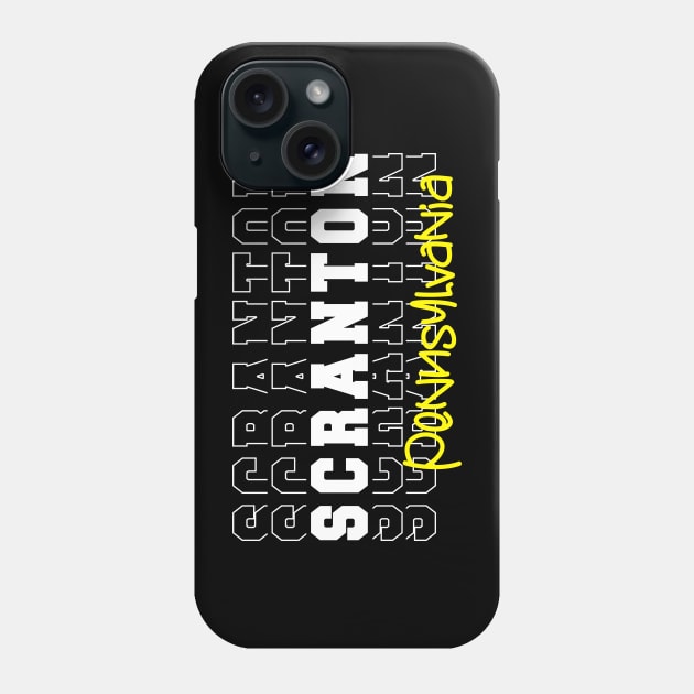 Scranton city Pennsylvania Scranton PA Phone Case by TeeLogic