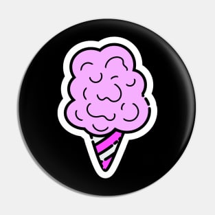 Cotton Candy // Line Art Sticker Pin