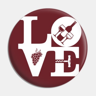 LOVE WINE Pin