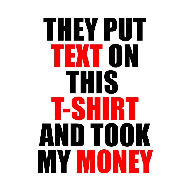 Text t-shirt by OsFrontis