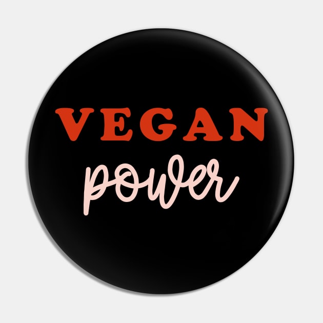 Vegan Power Pin by MZeeDesigns