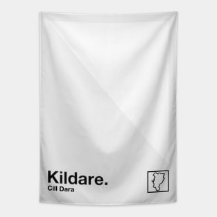 County Kildare / Original Retro Style Minimalist Poster Design Tapestry