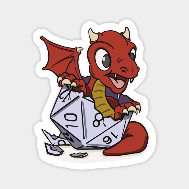 Baby Dragon Magnet by DavidByronHicks