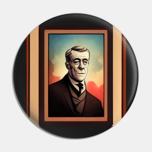 Woodrow Wilson | Comics style Pin