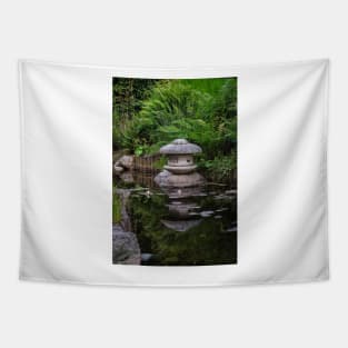 Japanese pond reflections Tapestry