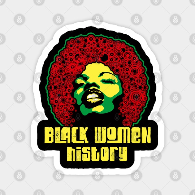 Black women history month pride black power culture gift Magnet by opippi