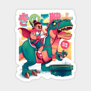 Mushrrom Warrior & Dinosaur Magnet