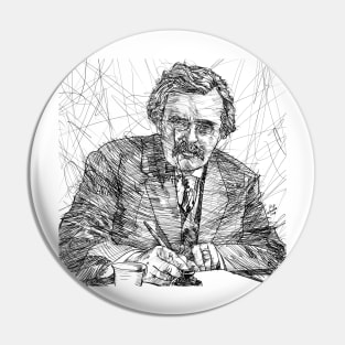 G. K. CHESTERTON ink portrait.1 Pin