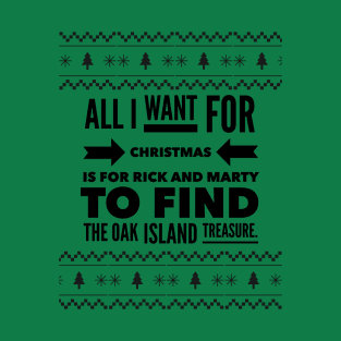 Oak Island Treasure Christmas Shirt T-Shirt