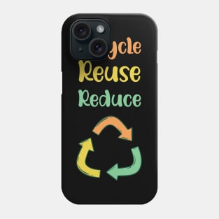 Recycle Reuse Reduce 2023 Phone Case