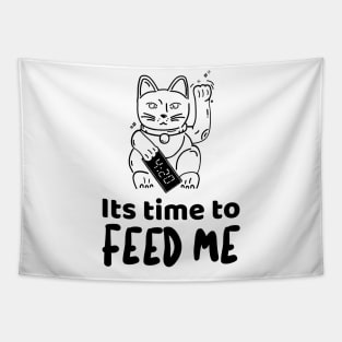 Its time to feed the cat Tapestry