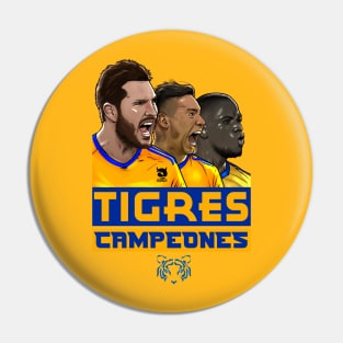 Tigres Campeones Pin