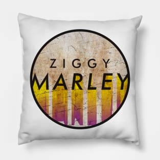 Ziggy Marley - VINTAGE YELLOW CIRCLE Pillow