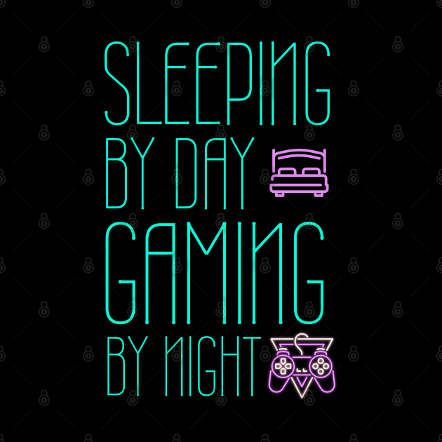 Sleeping by day gaming by night by ArtsyStone