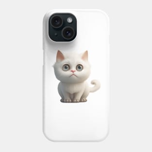 Cat Kitten Cute Adorable Humorous Illustration Phone Case