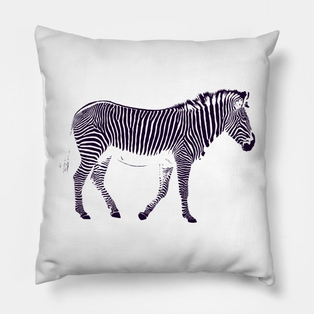 Zebra Stripes Pillow by Kristal Stittle