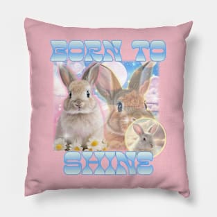 Cute Funny Bunnies Pillow