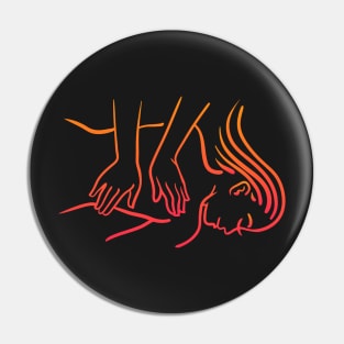 Psychedelic Massage Therapy Pin