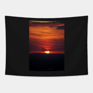 sunset mountain Tapestry