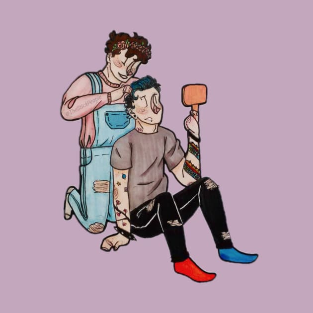 Pastel Howell x Punk Phil by TheStickPeople