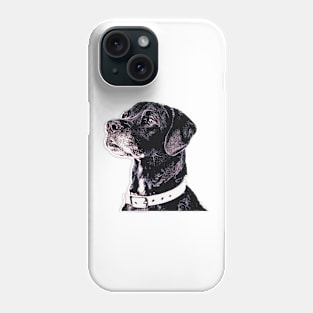 Black Labrador Retriever Art Phone Case