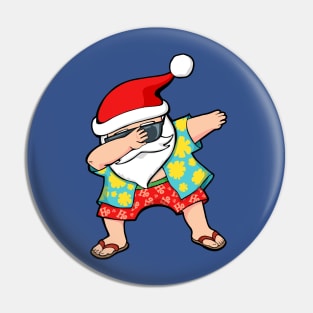 Hawaiian Dabbing Santa Pin