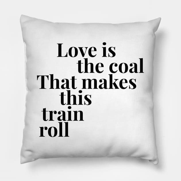 Love is the Coal Pillow by cipollakate