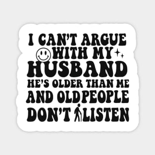 husband and wife funny Magnet