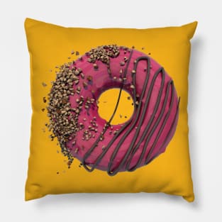 pink glassed donut Pillow