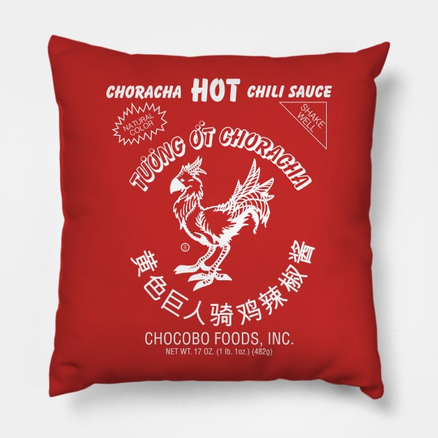 Choracha Hot Sauce Pillow by Blueswade