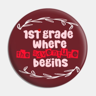 1st Grade: Where the Adventure Begins Pin