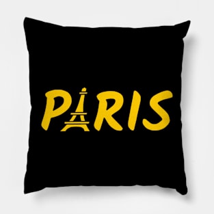 Paris yellow Pillow