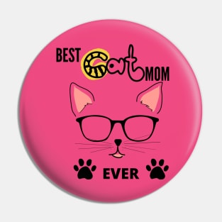 Funny Cat Lover Gift Idea For Mom - Best Cat Mom Ever, I Love My Cat Illustration Funny Cat Meme Is My Lover Gift Idea For Mom Pin