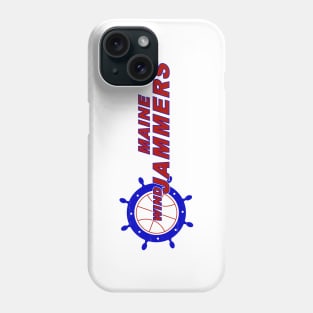 Defunct Maine Windjammers CBA Basketball 1985 Phone Case