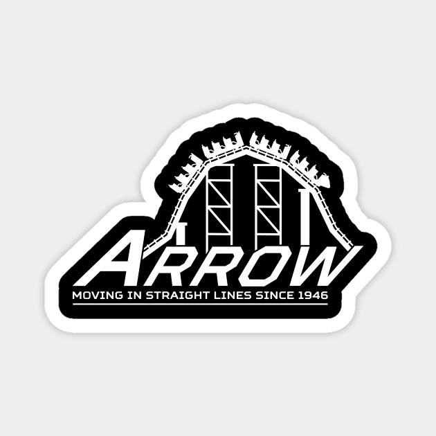 Arrow - Moving in Straight Lines Magnet by JFells