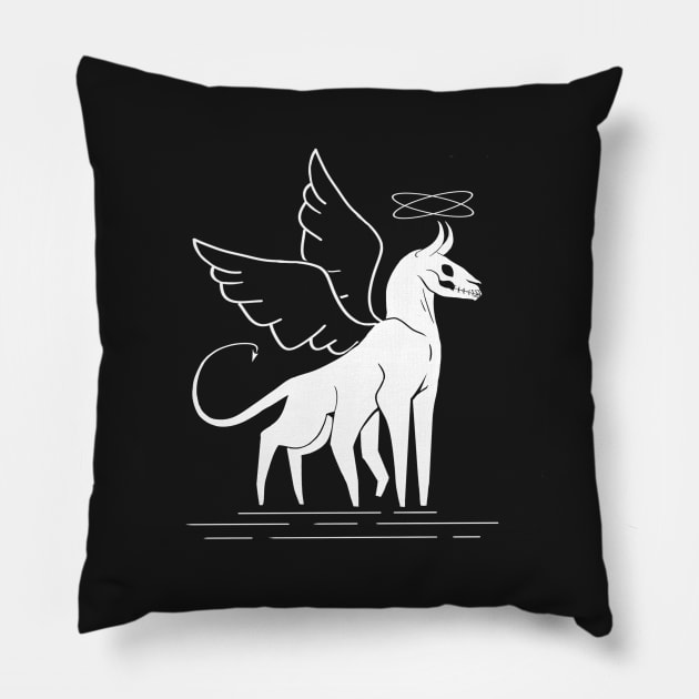 Bad Omens logo Pillow by Wyyrmwood