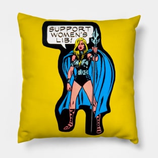 Vintage Valkyrie Women's Lib Pillow