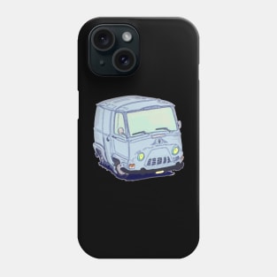 Vintage French van in vector style Phone Case