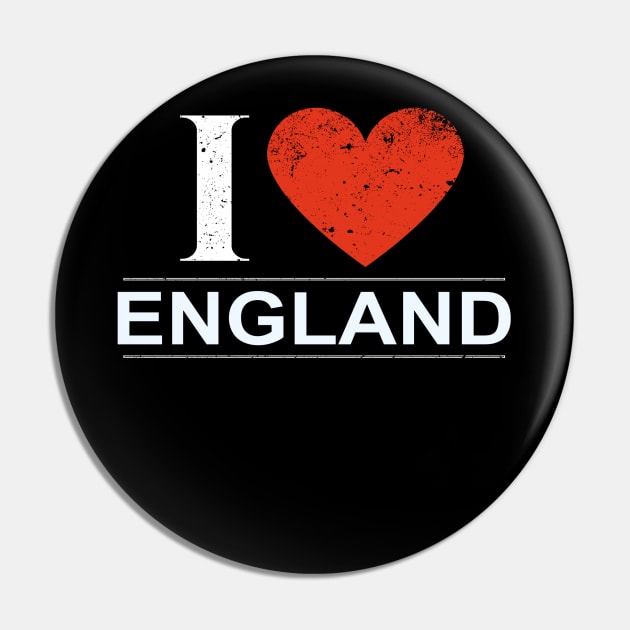 I Love England - Gift for English Pin by giftideas