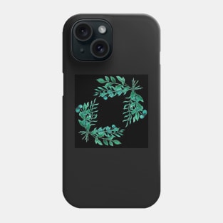 Greenery - Black Phone Case