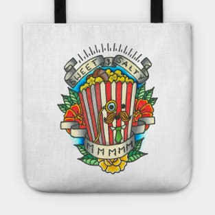 detective popcorn last podcast tattoo art Tote